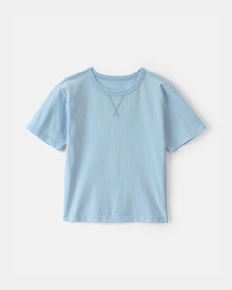 Kids Solid T-Shirt - Blue