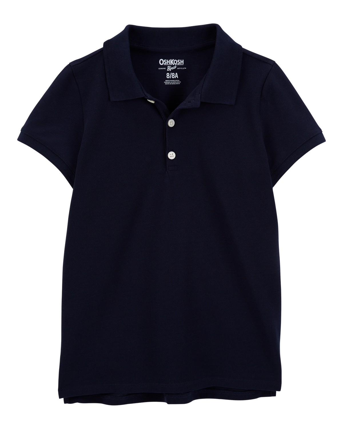 Kid Deep Navy Piqué Polo Shirt - OshKosh | Carter's