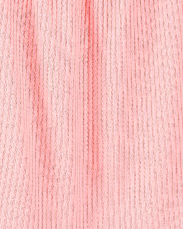 Product image 2 of Girls Solid Loose Fit 2-Piece Pajamas - Coral