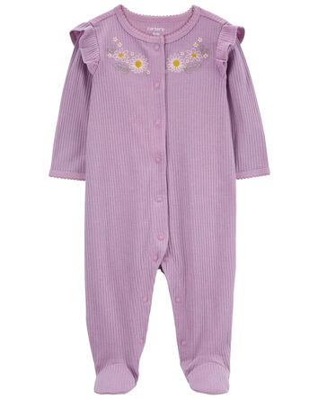 Baby Floral Snap-Up Thermal Sleep & Play