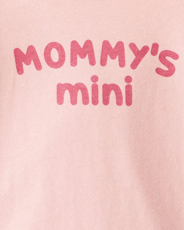 Product image 2 of Baby Girl Cotton Long-Sleeve Graphic Bodysuit - Pink