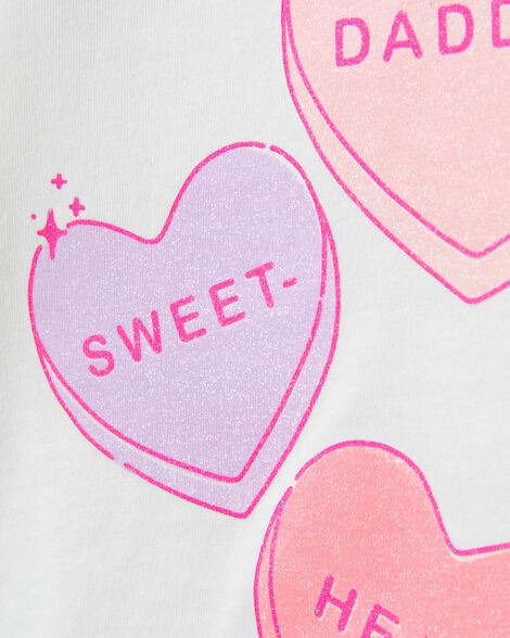 Product image 2 of Toddler Be Mine Long-Sleeve Graphic Tee - White