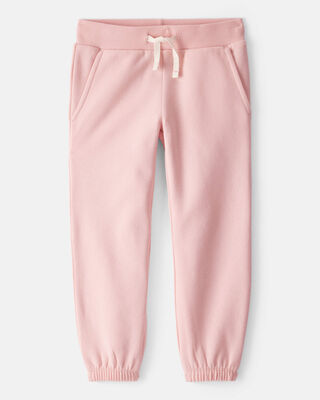 Toddler Girl Cotton Cargo Joggers - Purple