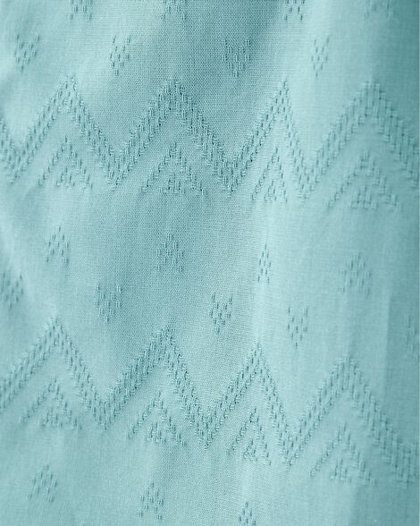 Product image 2 of Kid Chevron Print Short-Sleeve Button-Down - Teal