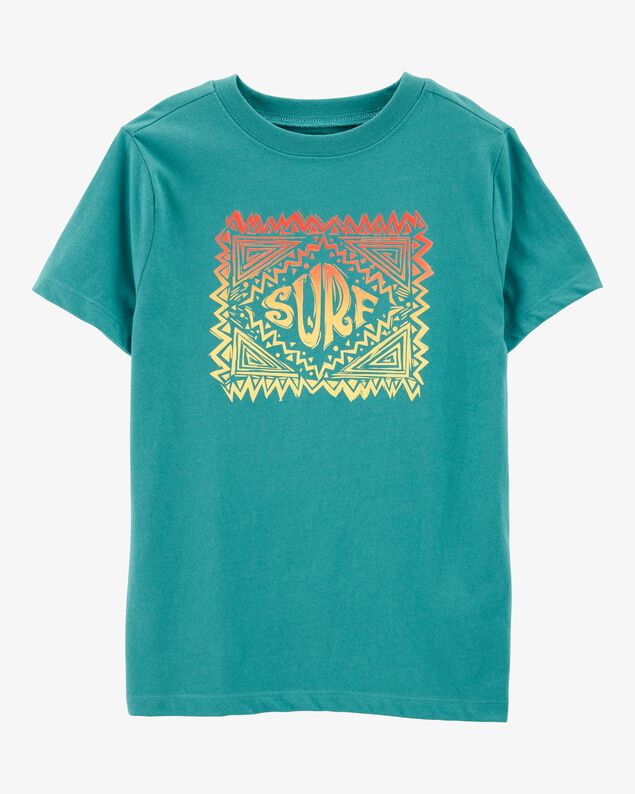 Product image 1 of Kid Surf Short-Sleeve Graphic Tee - Turquoise 