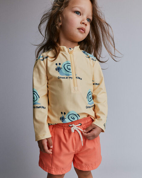 Toddler Boy Swim Trunks - Orange