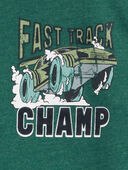 Green - Toddler Fast Track Car Graphic Tee, Selected