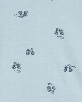 Product image 2 of Baby Tricycle Print Short-Sleeve Bodysuit - Blue