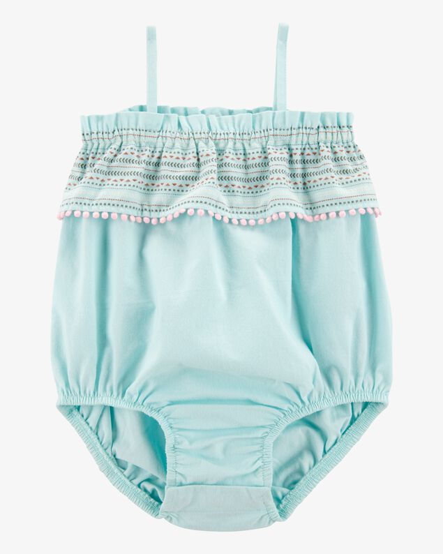Product image 1 of Baby Ruffle Bubble Romper - Blue