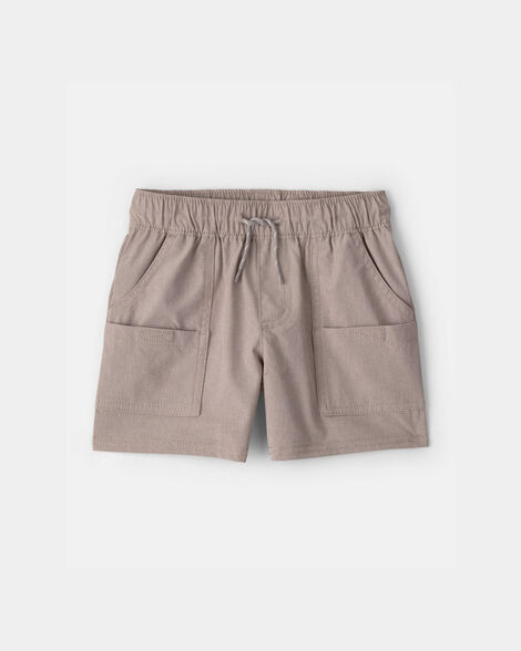 Toddler Boy Woven Pocket Shorts - Taupe