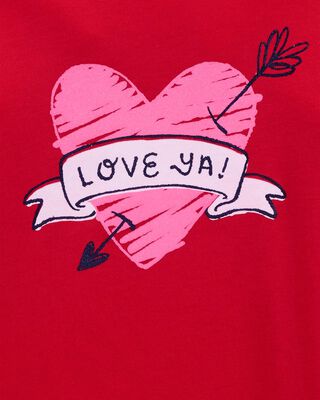 Product image 2 of Kid Love Ya Valentine's Day Cotton Blend Graphic Tee