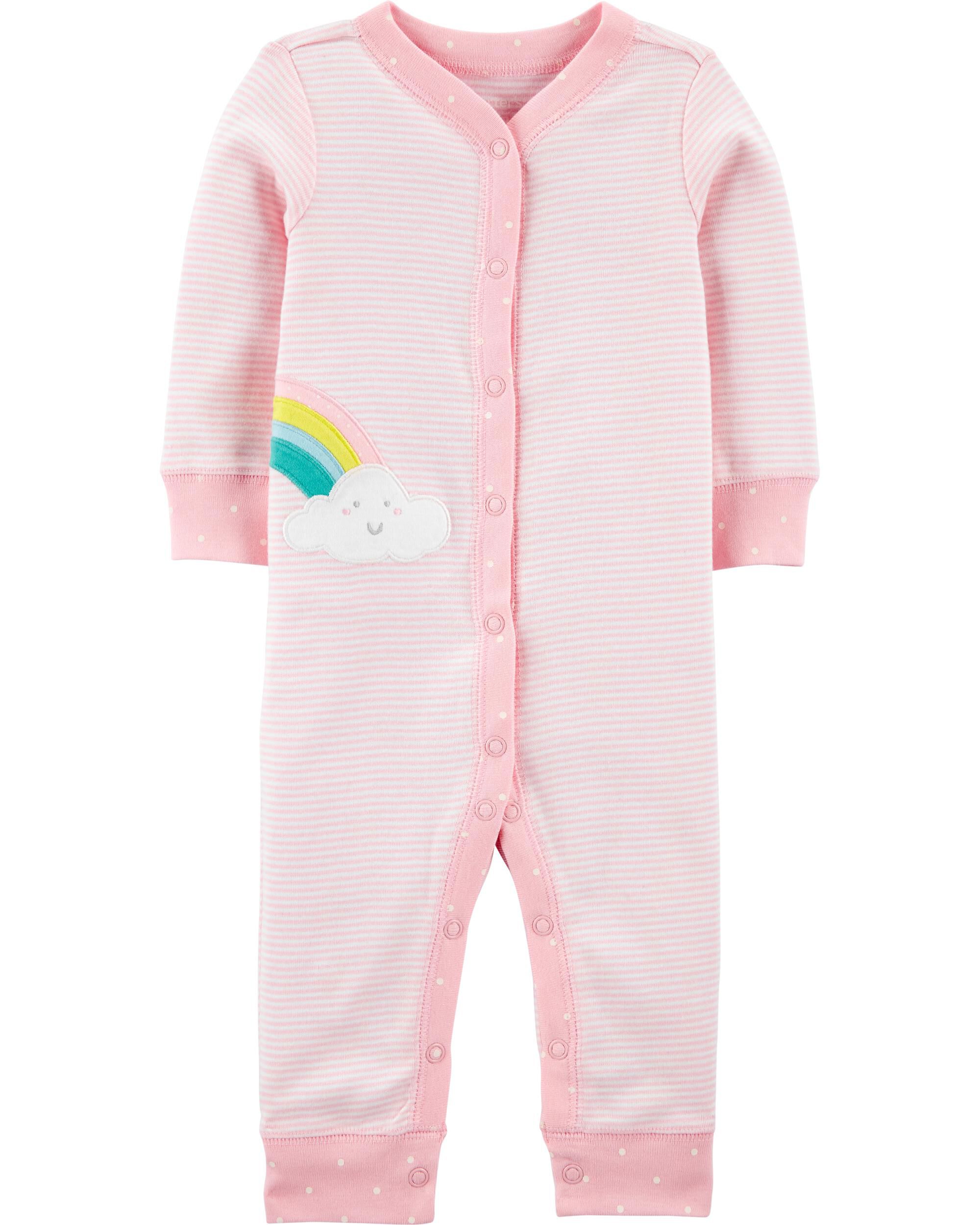 *DOORBUSTER* Rainbow Snap-Up Cotton Footless Sleep & Play