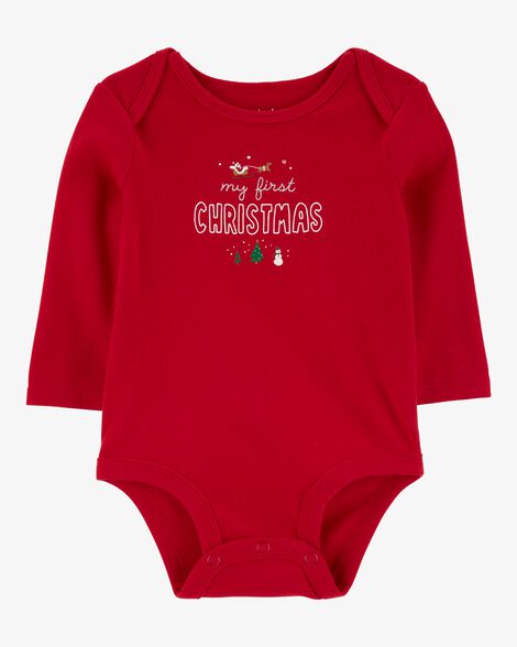 Product image 1 of Baby "My First Christmas" Bodysuit - Red
