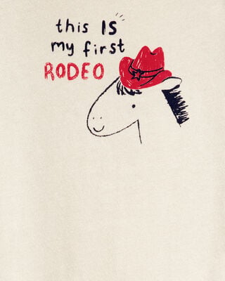 Product image 2 of Baby My First Rodeo Short-Sleeve Bodysuit - Ivory