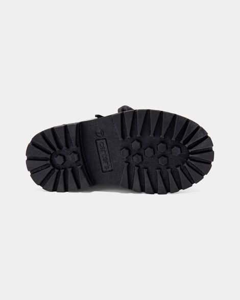 Toddler Girl Bow Ankle Boots - Black