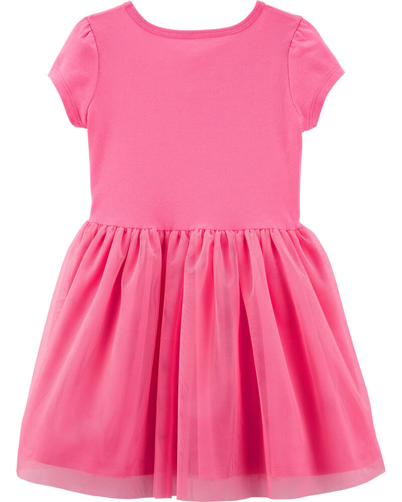 Pink Toddler Tutu Jersey Dress
