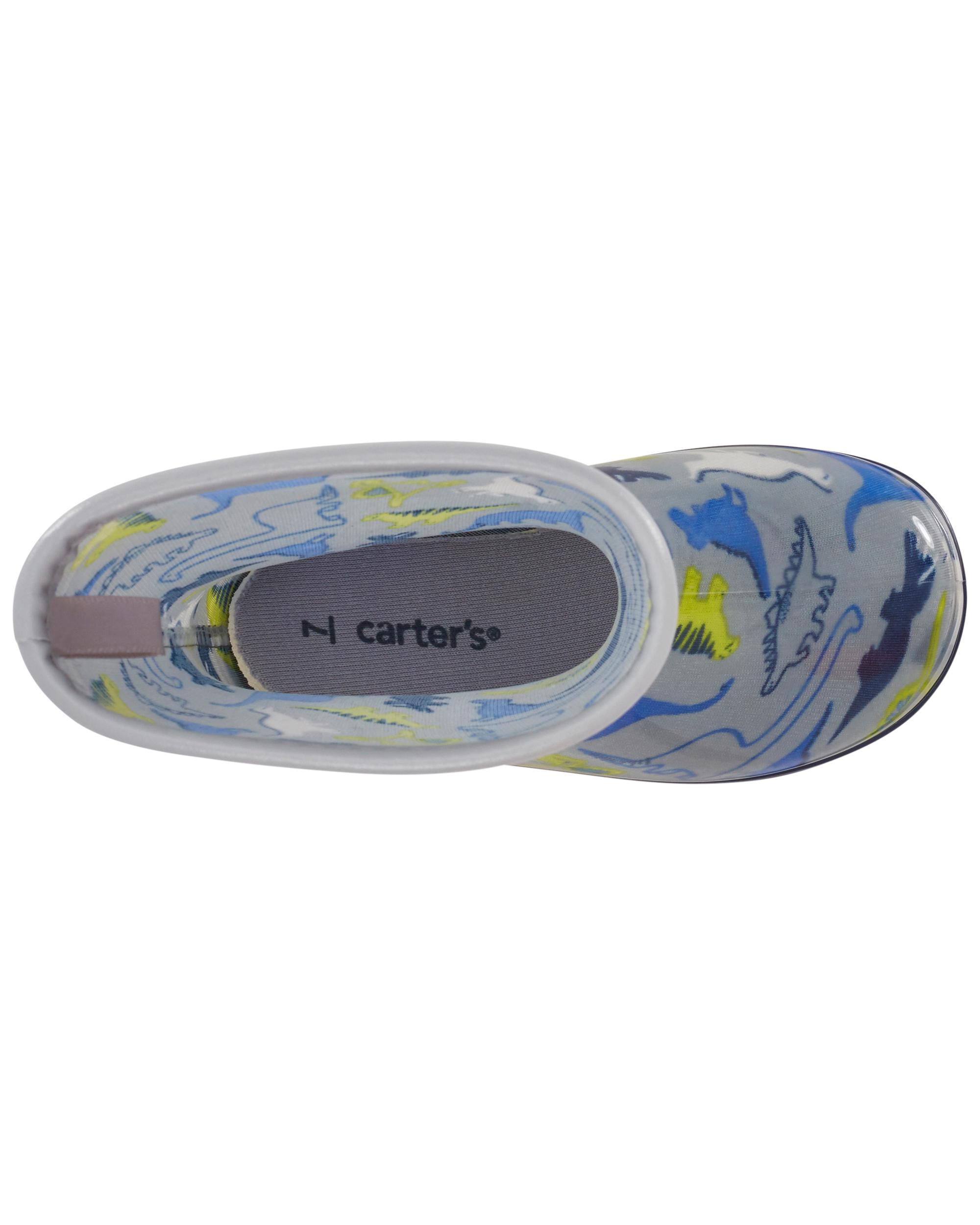 carters dinosaur rain boots