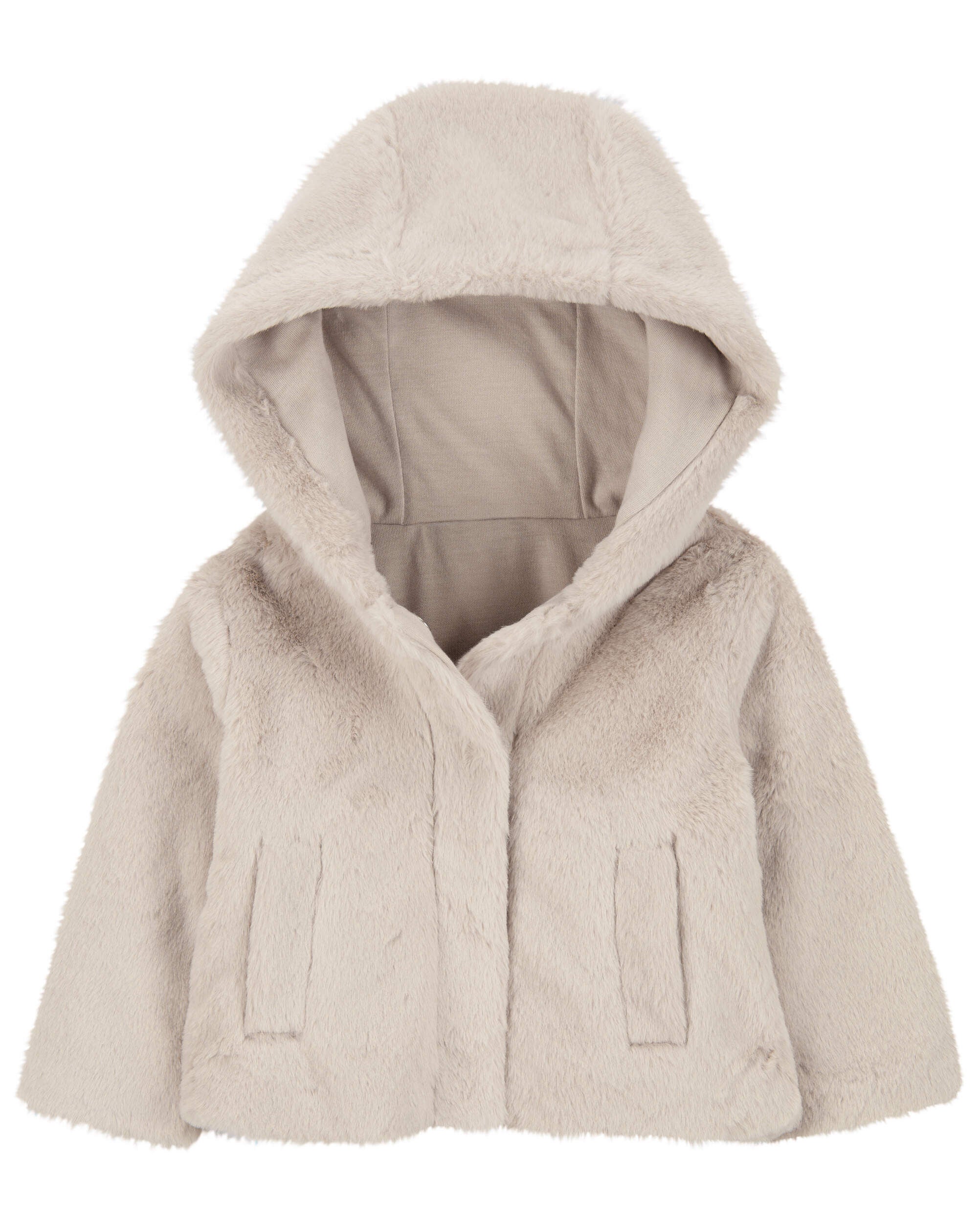 Infant faux fur coat sales