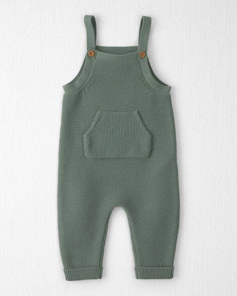 Baby Organic Cotton Sweater Knit Overalls