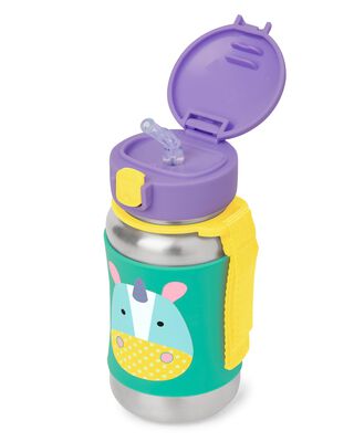 Product image 2 of Zoo Stainless Steel Little Kid Straw Bottle