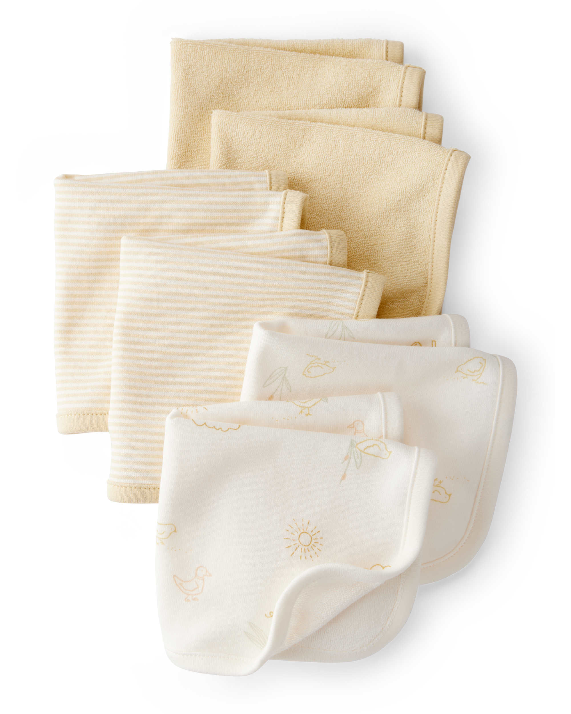 Baby 6-Pack Washcloths - Yellow