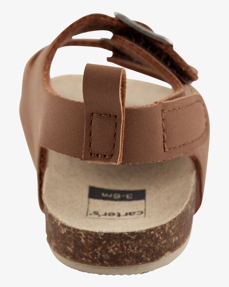  Product image 3 of Baby Buckle Faux Cork Sandals - Brown