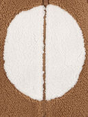 Brown - Baby Reindeer Hooded Sherpa Jumpsuit, Selected