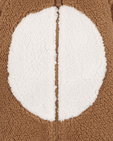  Product image 2 of Baby Reindeer Hooded Sherpa Jumpsuit