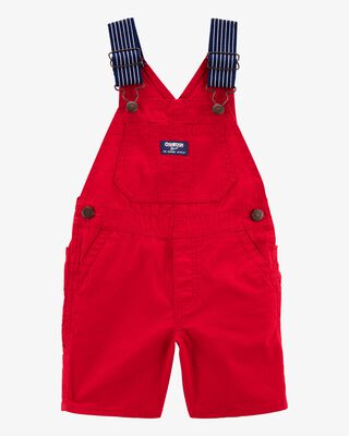 Product image 1 of Toddler Lightweight Canvas Shortalls - Red