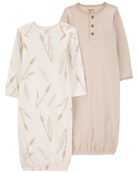 Product image 1 of Baby 2-Pack Sleeper Gowns