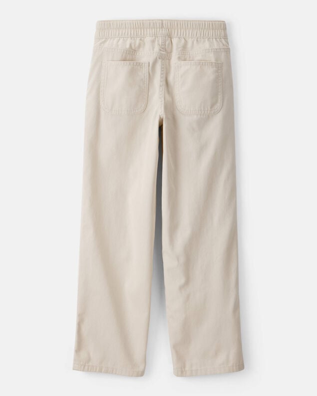 Product image 2 of Girls Cotton Wide-Leg Pants - Cream