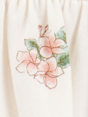 Ivory - Baby Girl 2-Piece Tropical Print PurelySoft Outfit Set - Ivory, Selected