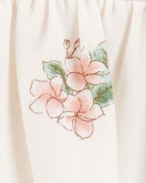 Product image 3 of Baby Girl 2-Piece Tropical Print PurelySoft Outfit Set - Ivory