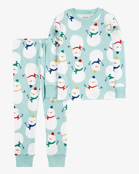 Toddler 2-Piece Christmas Snowman 100% Snug Fit Cotton Pajamas