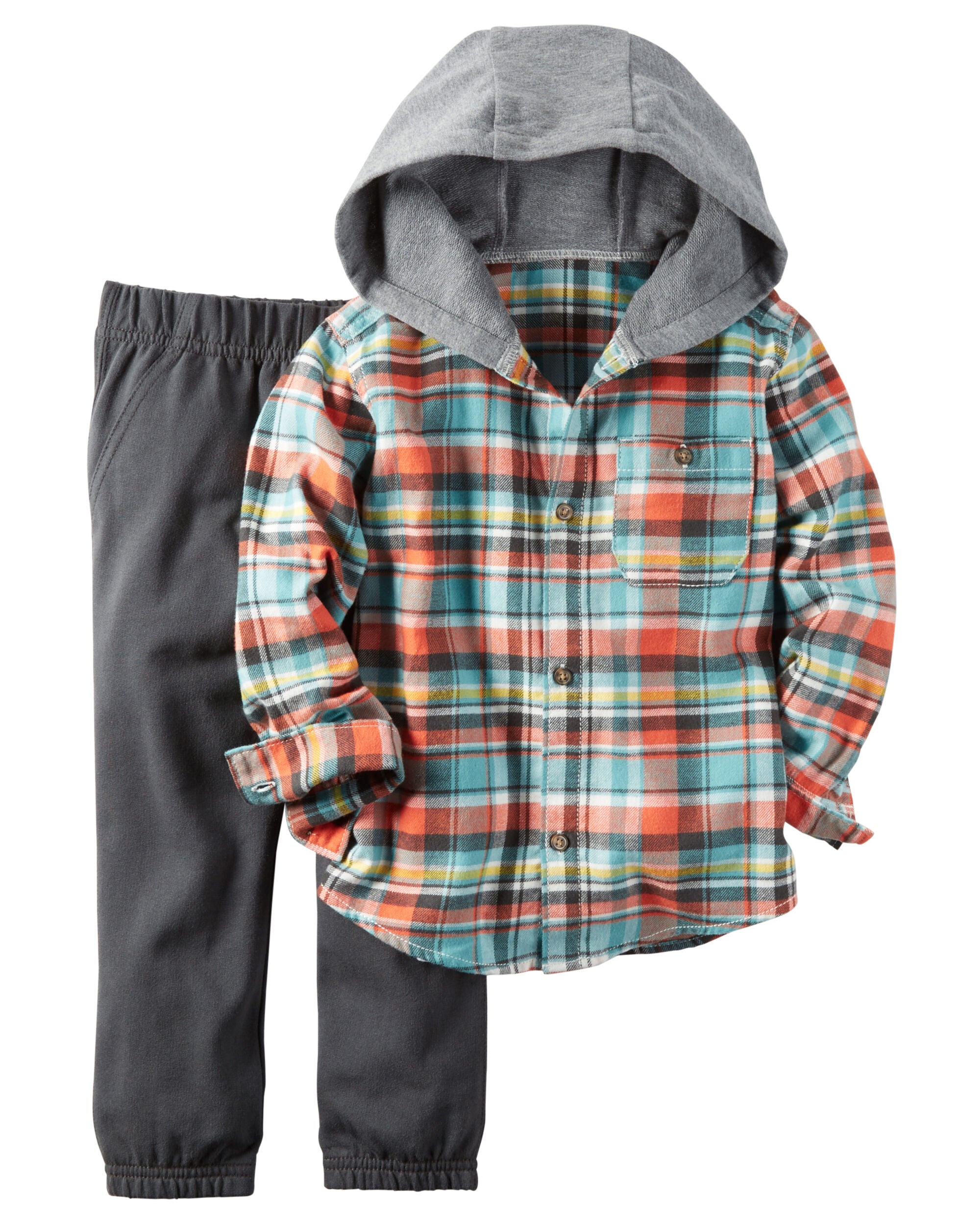 hooded jogger set