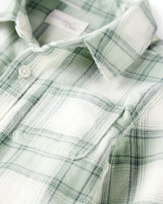 Product image 2 of Toddler Organic Cotton Herringbone Button-Front Shirt in Plaid