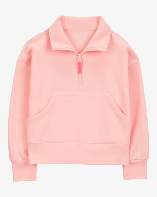 Product image 1 of Kid Half-Zip Fleece Pullover - Pink