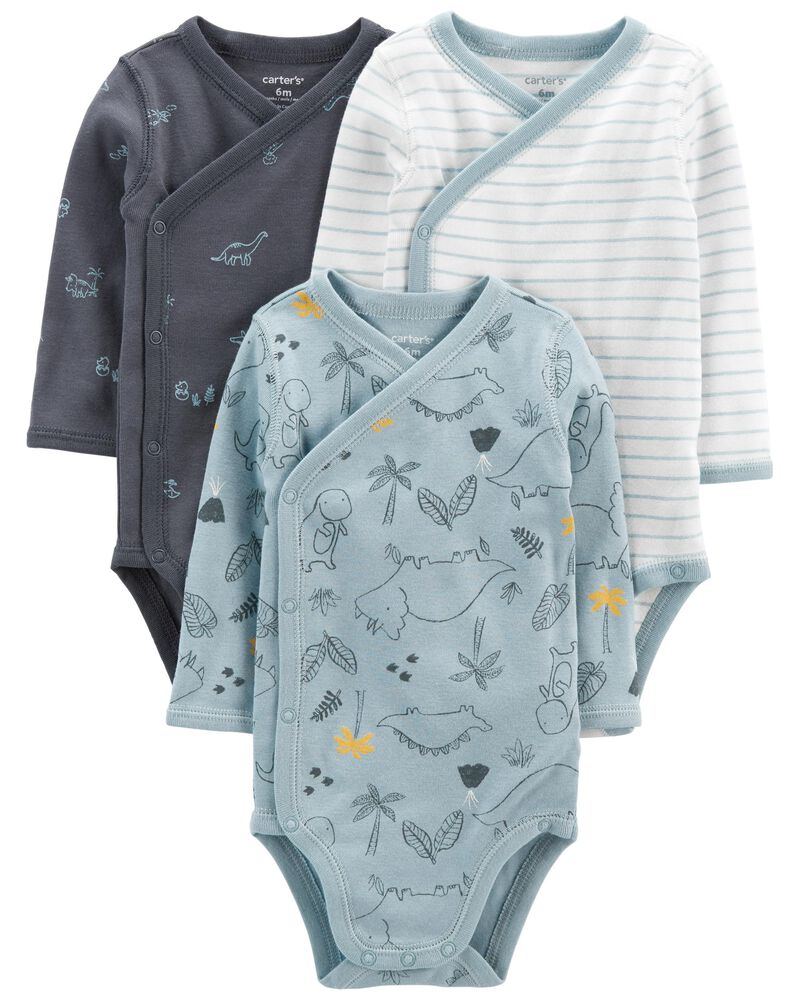 Carters Baby Girls 4-Pack Side-Snap Tees
