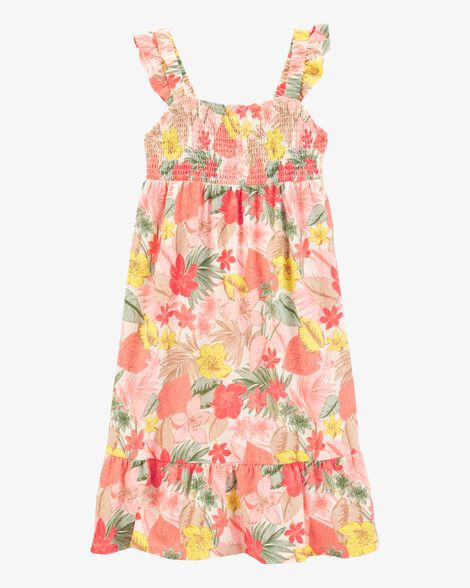  Product image 1 of Kid Floral Smocked Midi Dress