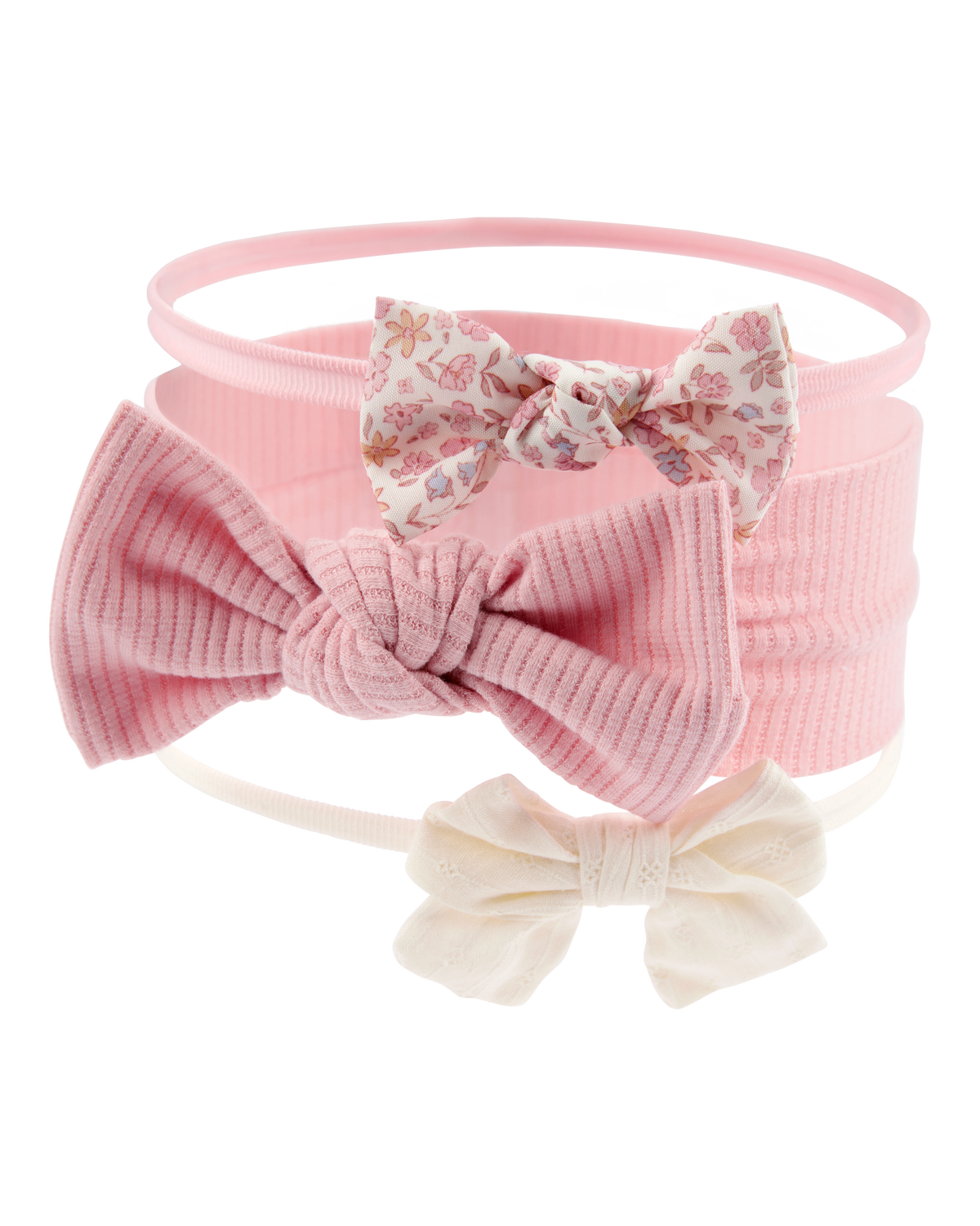 Baby Girl 3-Pack Bow Headwraps - Pink - Carter's | Carter's