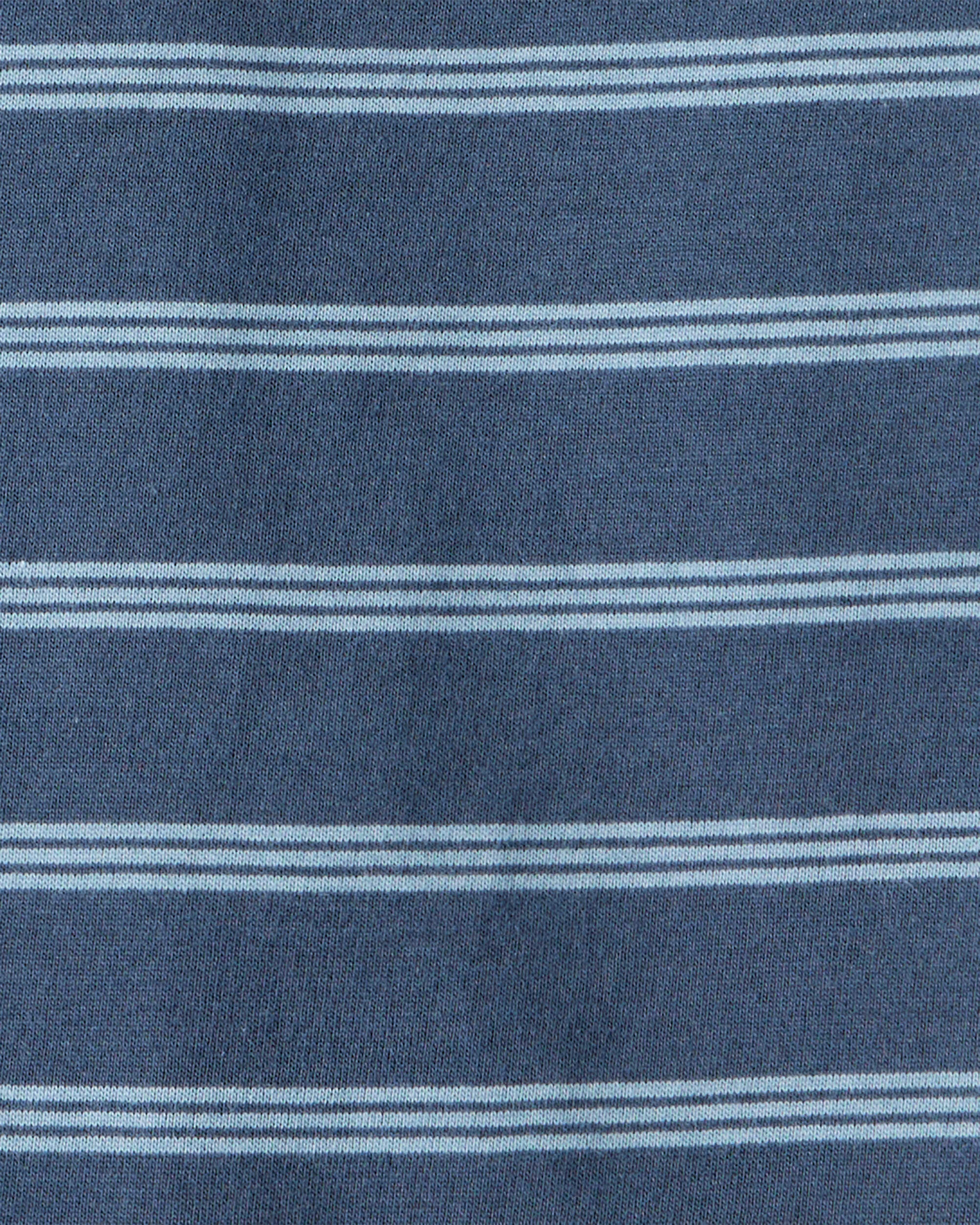 Baby Boy Striped Long-Sleeve Tee - Navy