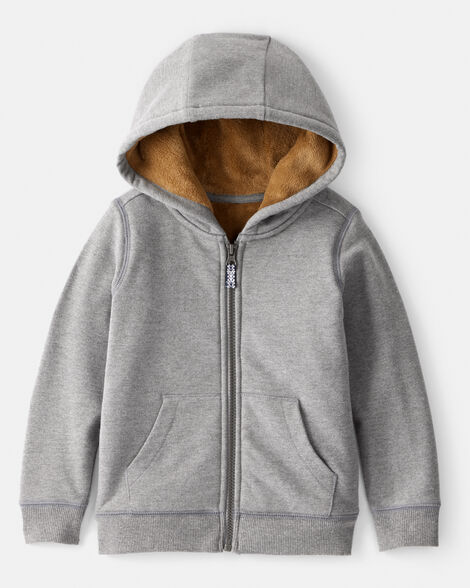 Product image 1 of Toddler Boy Long-Sleeve Hooded Zip-Up Jacket - Grey