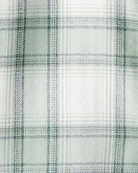 Product image 3 of Toddler Organic Cotton Herringbone Button-Front Shirt in Plaid