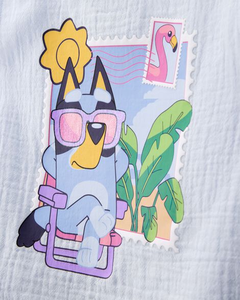  Product image 3 of Toddler 2-Piece Bluey Tank Top & Short Set - Blue