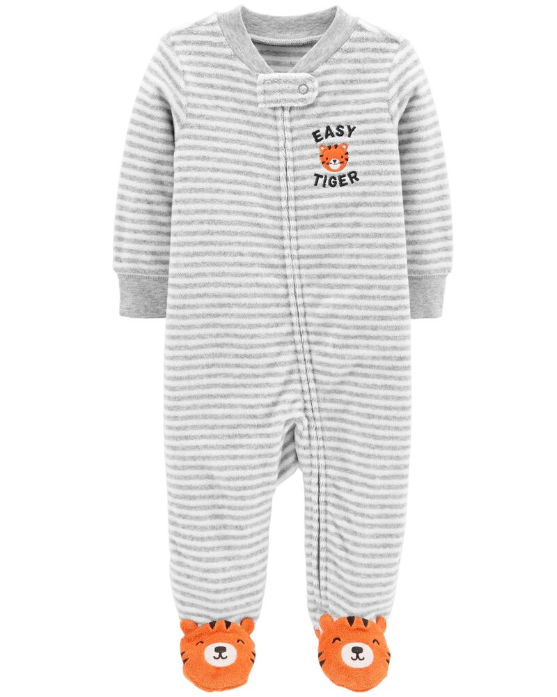 Tiger Zip Up Terry Sleep Play Carters Com