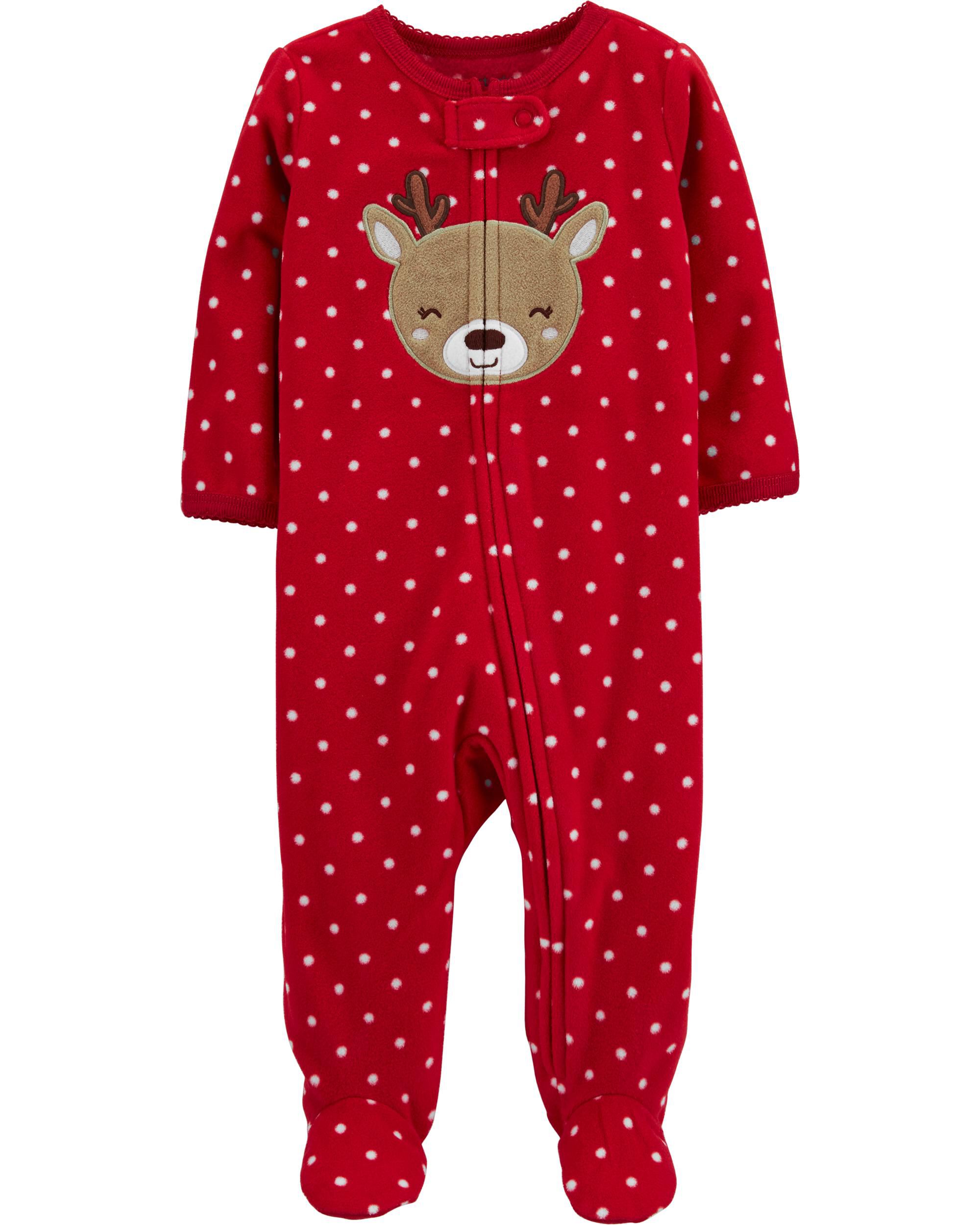 Just One You Baby Boys NB Reindeer Fleece Hooded Romper Carter's Infant New Just One You Baby Boys NB Reindeer Fleece Hooded Romper Carter's Infant New