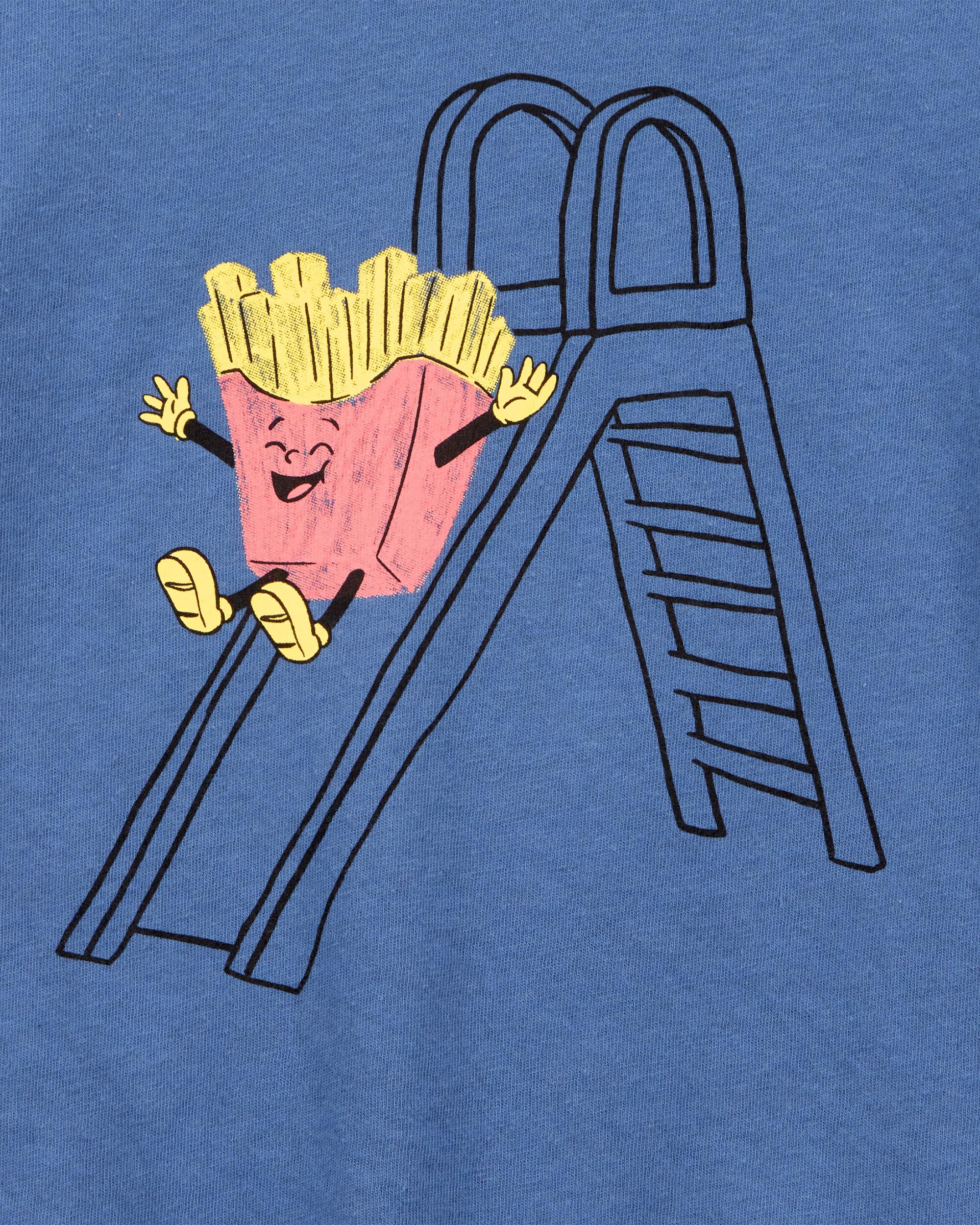 Toddler Boy French Fries Short-Sleeve Graphic Tee - Navy