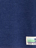 Navy - Toddler Short-Sleeve Waffle Knit Tee - Navy, Selected