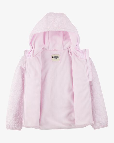  Product image 2 of Kid Floral Quilted Midweight Jacket - Pink