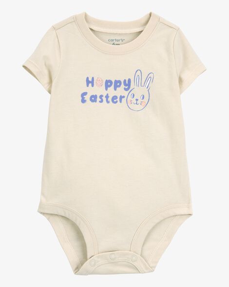  Product image 1 of Baby Easter Short-Sleeve Bodysuit - Ivory